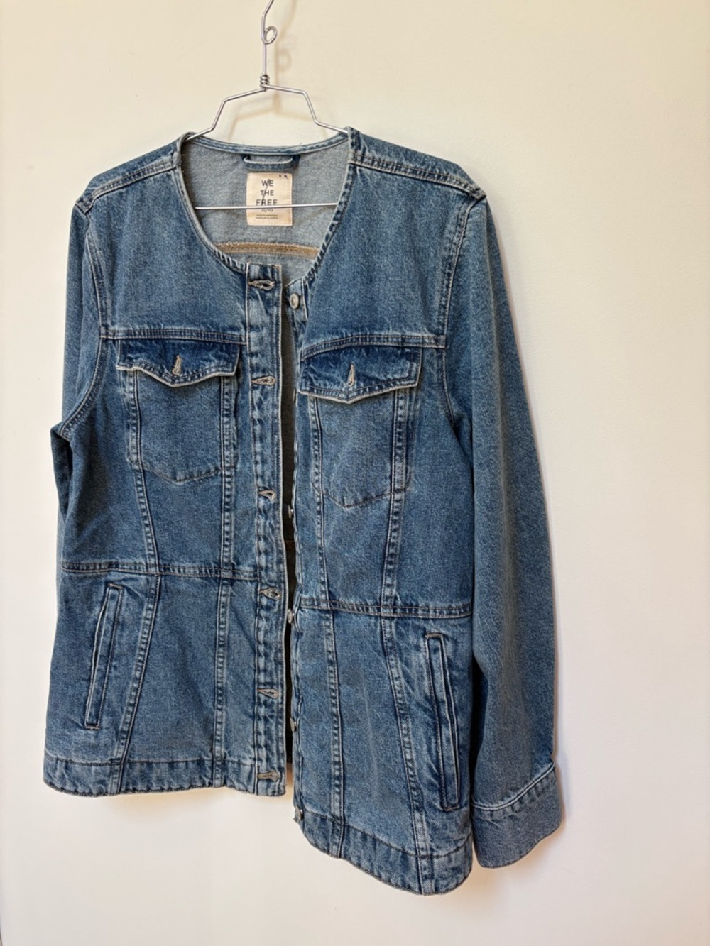 NWOT Free People We The Free Lula Denim Jacket Size XL - Picture 11 of 15
